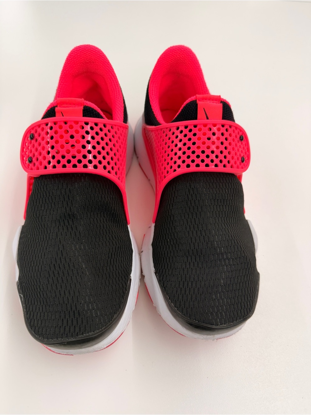 Kids Nike Black and Bright Pink Slip-On Athletic Sneakers